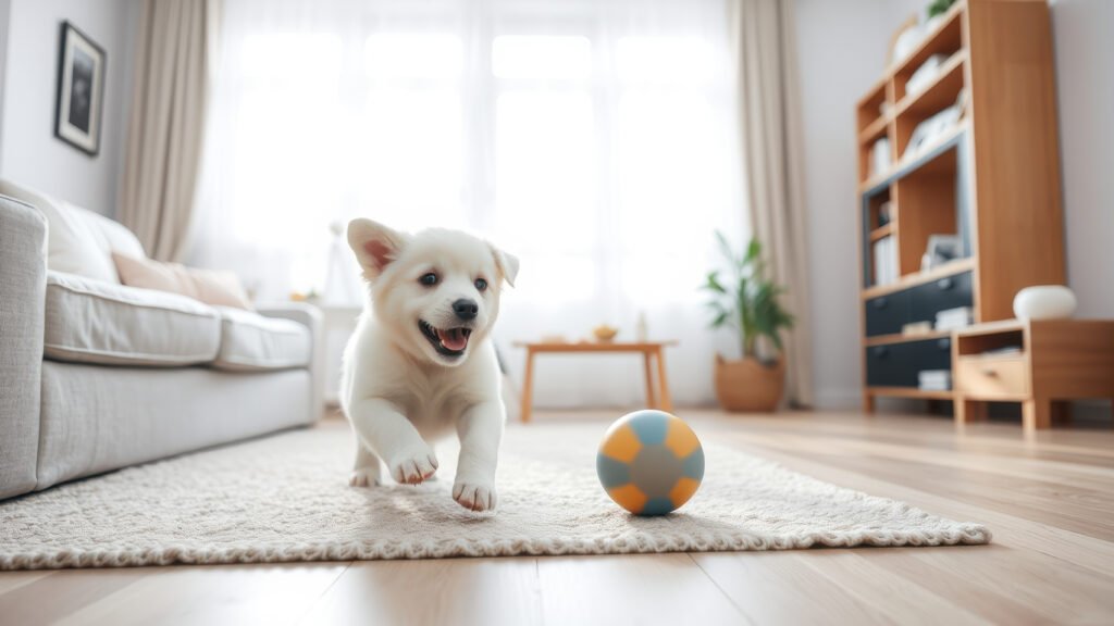 new pet owner mistakes – puppy exploring home