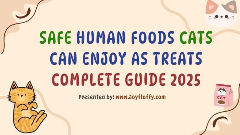 Complete guide to safe human foods that cats can enjoy as treats, updated for 2025.