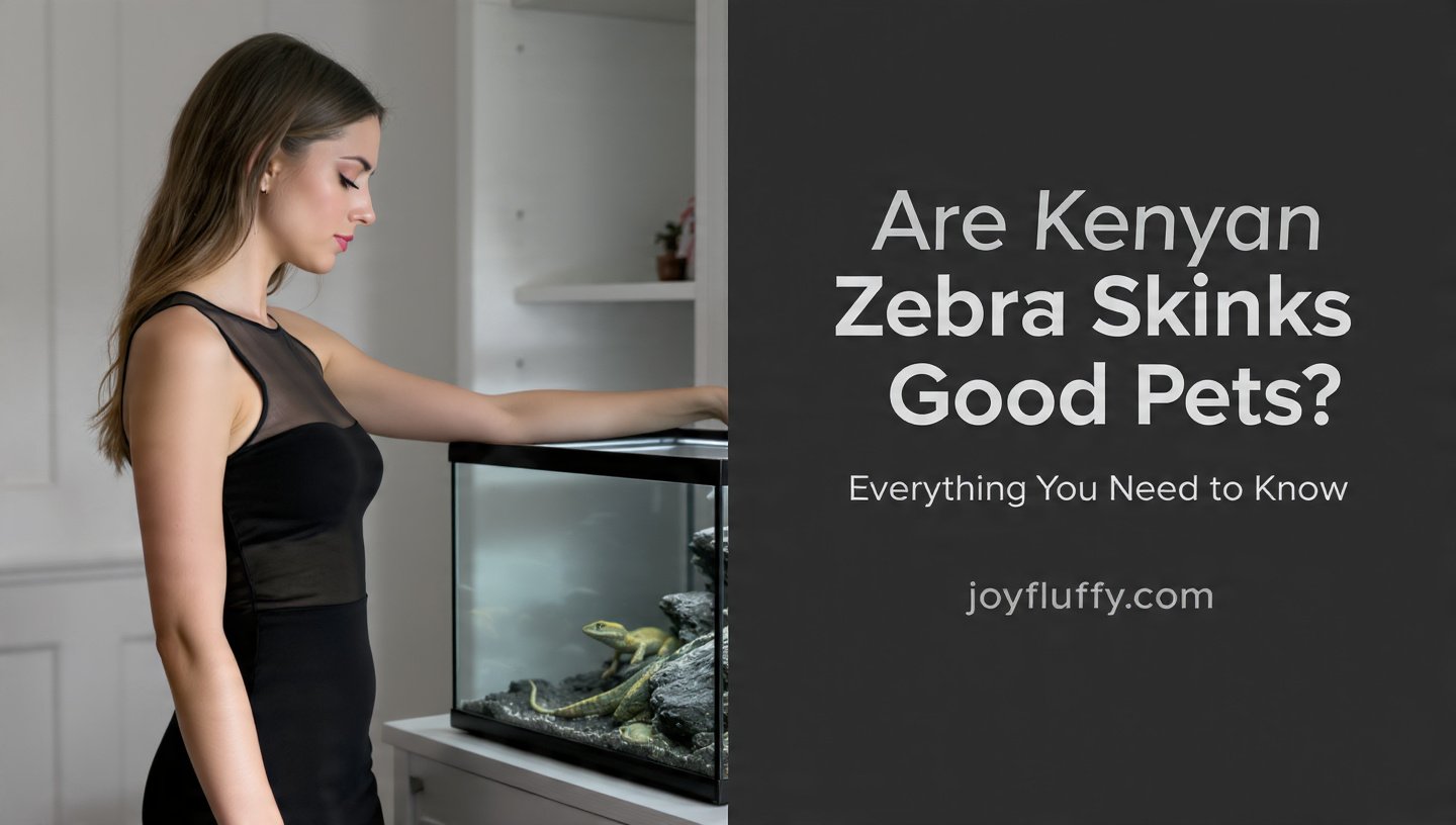 Are Kenyan Zebra Skinks good pets – indoor exotic reptile care guide by JoyFluffy.